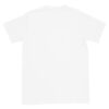 The Short-Sleeve Unisex T-Shirt is displayed flat from the back, showing its plain white design with no visible logos, patterns, or decorations. The Short-Sleeve Unisex T-Shirt is displayed flat from the back, showing its plain white design with no visible logos, patterns, or decorations.